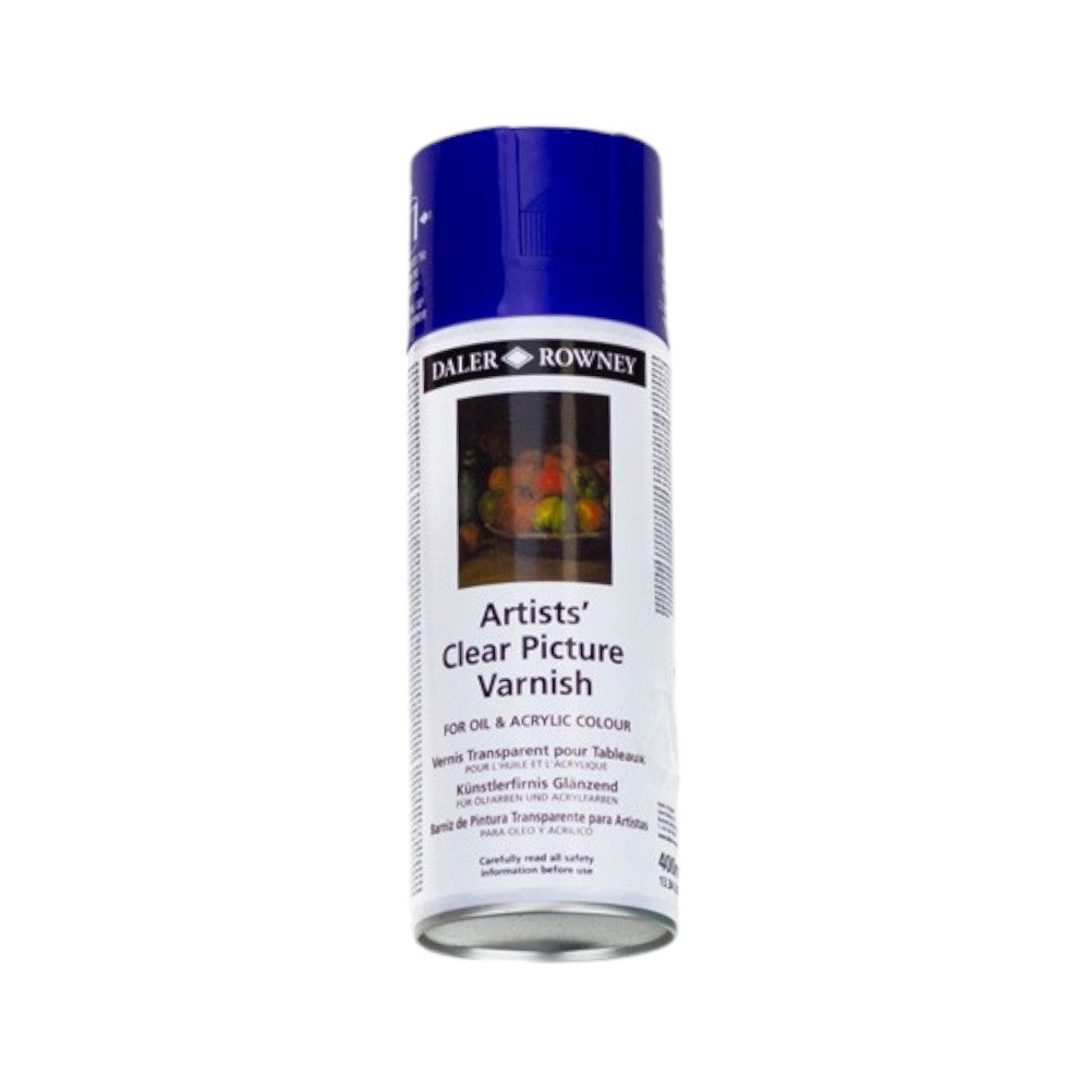 Daler Rowney Clear Picture Varnish Spray - 400ml for Art Protection Daler Rowney